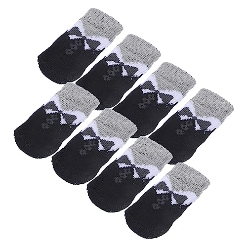 CORHAD 8 STK Haustier Socken Regenstiefel Für Hunde Hundesocken Stricken Welpensocken rutschfeste Warme Schuhe Hundehandschuhe Personalisierte Hundesocken Outdoor-hundesocken Polyester von CORHAD