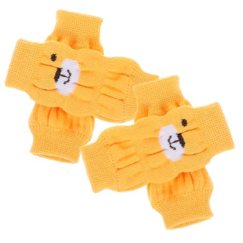 CORHAD 8 STK Haustier socken Beinwärmer Hund fußstütze Outdoor-Socken Hundebeinabdeckung Hündchen Cartoon Hundesocken Haustiere Anti-Rutsch-Leggings für Hunde Welpenbeinsocke Baumwolle von CORHAD