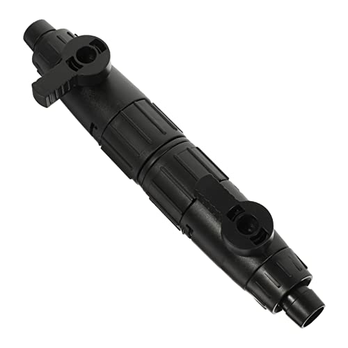 CORHAD Aquarium-Schnellschnittstelle Rohrventil für Aquarien Ventile für Schlauch Luft wasserreiniger hauswasserfilter wasserschlauch Adapter Wasserdurchflussteiler für Aquarien Abs Black von CORHAD