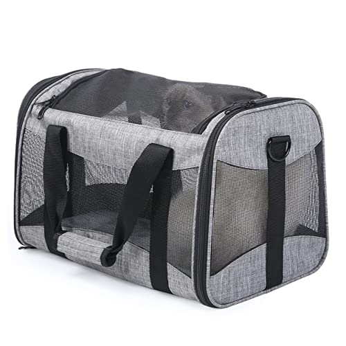 CORHAD Aufbewahrungstasche Für Katzen Welpe Mesh-Tasche Haustierhandtasche Kleine Tragetasche Für Hunde Aufbewahrungstasche Für Haustiere Outdoor-haustiertasche Netzbeutel Für Katzen Grey von CORHAD