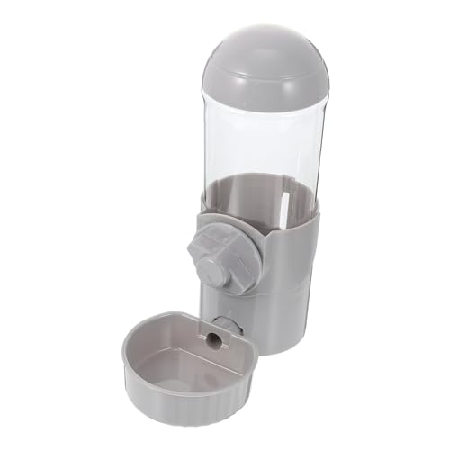 CORHAD Automatischer Trinkbrunnen Futterautomat zum Aufhängen für Hunde Hundewasser trinkbrunnen fã¼r Katzen für Katzen trinkbrunnen hundekäfig Hundefutter Haustier-Wasserflasche Abs Grey von CORHAD