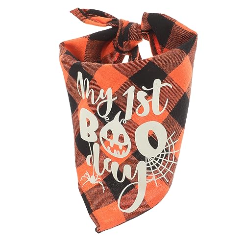 CORHAD Dreieckstuch Für Haustiere Hundebekleidung Partykostüm Für Hunde Halloween-hundekostüm Bandana Zur Dekoration Dreieckiges Bandana Für Hunde Hundebandana Baumwolle Polyester Orange von CORHAD