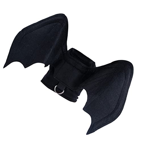 CORHAD Halloween-haustierkostüm Halloweenkostüm Hundezubehör Für Kleine Hunde Haustier Fledermaus Cosplay Kostüm Lustige Hundehalloween-kostüme Haustierbekleidung Katzenkleid Black von CORHAD