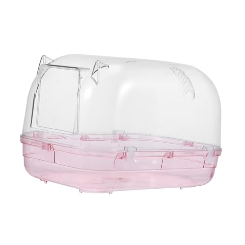 CORHAD Hamster Badezimmer Chinchilla Badewanne Kleine Haustier Toilette Transparentes Kleines Haustier Badebecken Hamster Sand Badebehälter Hamster Badewanne Hamster Badewanne von CORHAD