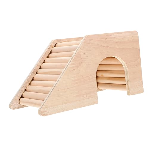 CORHAD Hamster-Kletterleiter Hamsterkäfige für kleine Haustiere Krabbelndes Spielzeug reptichip Hamster brücke Hamster Spielzeug Spielzeuge Hamsterversteck Hütte Hamsterhaus hölzern von CORHAD