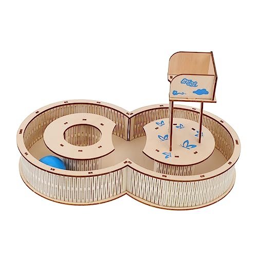 CORHAD Sicheres Hamster-Labyrinth-Spiel Labyrinth-Tunnel Treppensteigen Holzspielplatz-Spielzeug für Haustiere Hamster Mäuse Kleintiere von CORHAD