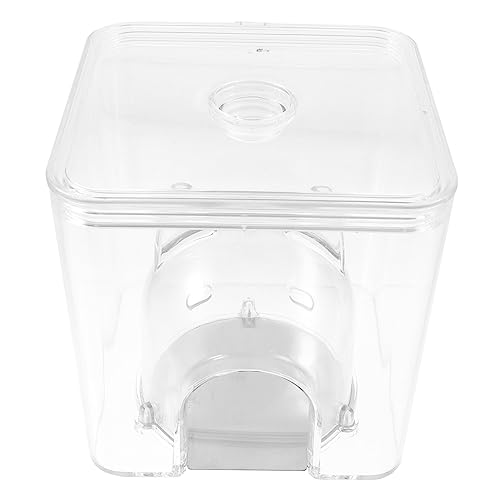 CORHAD Hamsterkühlhaus Hamsterversteck Hütte Spielzeuge Mini-hüttenkäfig Rennmaus Badezimmer Hamster-badewanne Badewanne Spielzeug Hamster-schlafmatte Eichhörnchen Transparent Aluminium von CORHAD