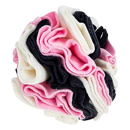 CORHAD Haustier riechende Glühbirne Hunde Schnüffelmatte Bälle schnüffeln Hundematte Hunde schnüffelball Dog Toy Spielzeug Heimtierbedarf Trainingsbälle für Haustiere Polarfleece Rosa von CORHAD