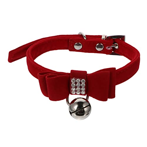 CORHAD Haustierhalsband Katze Strasshalsband Hundeglockenhalsband Haustierkatzenhalsband Haustierschleifenhalsband Katzenhundehalsband Welpenhalsband Kätzchenglockenhalsband von CORHAD