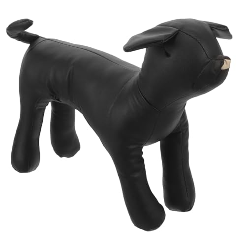 CORHAD Haustiermodell tierkostüme Animal Costume Hunde Kleidung Hunde Accessories Kleidung für Hunde Kleiderständer für Hunde Schaufensterpuppenständer für Hundekleidung PU-Leder Black von CORHAD