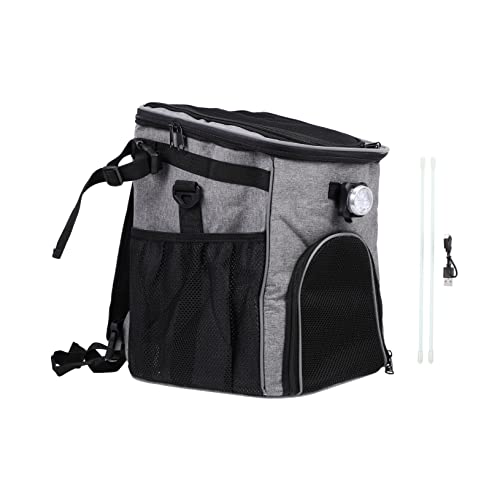 CORHAD Haustiertasche Faltbares Fahrrad Aufbewahrungsorganisator Für Haustiere Tragetasche Reisetasche Für Katzen Kaninchenträger Frontträger Für Haustiere Hundefahrrad Polyester Grey von CORHAD