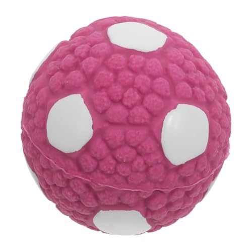 CORHAD Hundespielzeugball Welpenbälle Für Kleine Hunde Kleiner Hundeball Ball Für Hund Aktiver Rollender Ballhund Kauspielzeug Für Welpen Quietschbälle Für Hunde Groß Gummi Violett von CORHAD