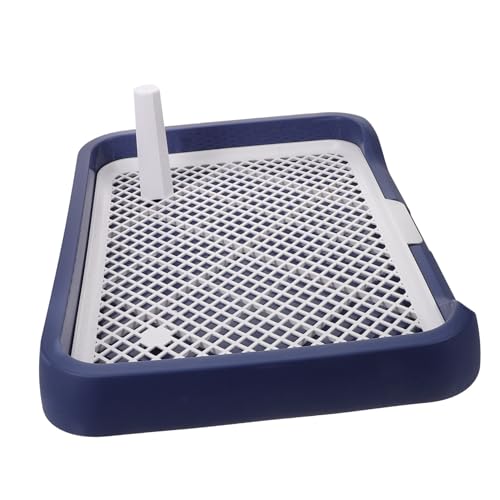 CORHAD Hundetoilette Hunde klo Hunde Toilet Dog Pee Pads Hunde-Pinkelpad dogbowl Bad für Hunde Haushalt welpen Toilette Bettpfanne für Haustiere hundetopf tablett Mülleimer Plastik Blue von CORHAD