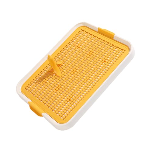 CORHAD Hundetoilette Töpfchentrainer für Hunde Welpentrainingstoilette Toilettentraining Welpe pet Supplies Dog Poop Bag Holder Haustier-Welpen-Versorgung Töpfchenhalter für Hunde Yellow von CORHAD