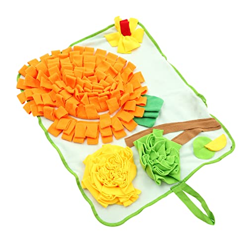 CORHAD Kaninchen-Schnüffelpad Puzzle-Spielzeug für Welpen pädagogische Schnüffelmatte Rabbit Snuffle mat Bunny Foraging Toy Spielzeuge Schnüffelmatte für Hamster Hasenspielzeug Stoff von CORHAD