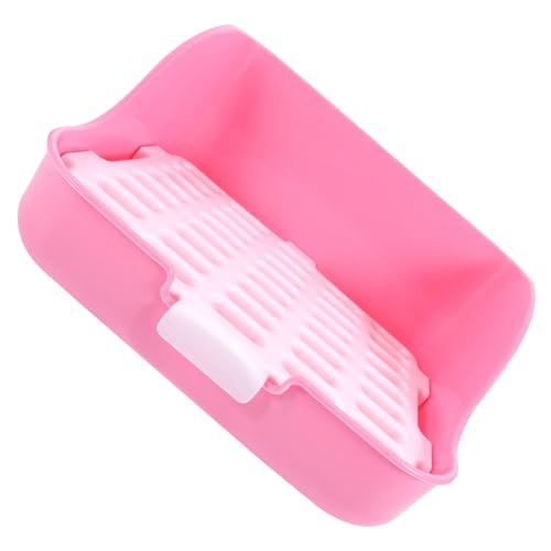 CORHAD Kasten Töpfchentrainer für Kaninchen Hamster klo kaninchentoilette Kaninchenkäfig Töpfchen Trainer Hamster Toilette Haustier Häschen-Trainingstoilette Kleintiertoilette Plastik von CORHAD