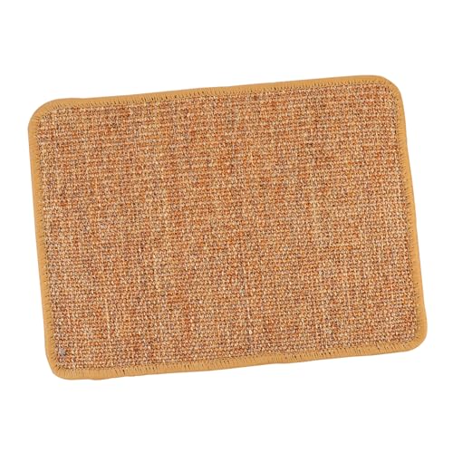 CORHAD Katze Kratzmatte Katzenkratzpolster Katze Teppich Matte Katzenkratzkarton Kratzmatte Für Haustiere Katzensofaschoner Für Möbel Couchkratzer Für Katzen Haustier Teppich Sisal Khaki von CORHAD