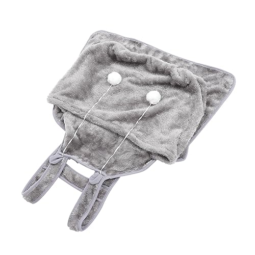 CORHAD Katzen Tasche Schultertrage für Katzen Tragetuch für Katzen Schultertragetasche für Haustiere cat Apron pet Tasche Outdoor-Tasche für Haustiere Katzenschürze Korallenvlies Grey von CORHAD