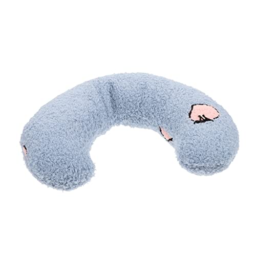 CORHAD Kopfkissen katzenkissen Cervical Neck Pillow Halswirbelsäulenkissen Schlafkissen für Haustiere Auto Spielzeug Flugzeugkissen Katze schlafkissen Hund schlafkissen Plüsch Blue von CORHAD