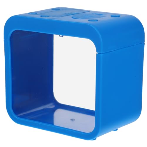 CORHAD Kreatives Aquarium Siamesisches Kampffischbecken Aquarien-kit Mit Led-Beleuchtung Miniaturbausätze Stapelbar Aquarien Für Kampffische Kampfpanzer Mini-dekor Fischglas Plastik Blue von CORHAD