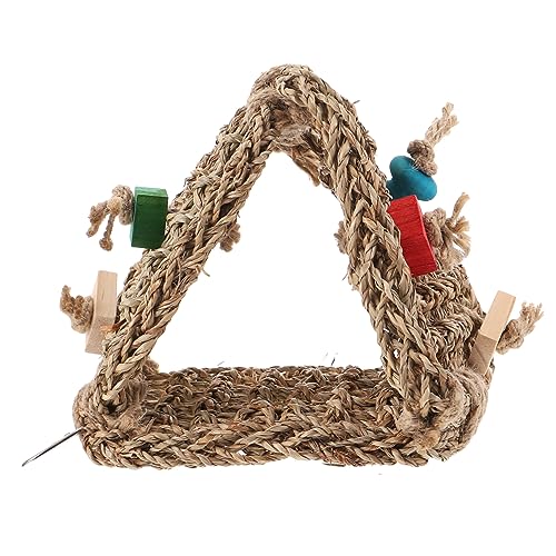 CORHAD Rattan-Vogel-Hängematte warme Vogelhöhle Vogelschlafnest Hamster Hängekäfig Haustier-Vogel-Hängematte Ratte vogelhaus Bird House Rattan-Papagei-Hängematte rustikales Vogelnest von CORHAD