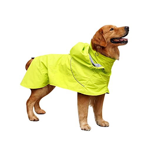 CORHAD wasserdichte Haustier-Regenjacke aus Nylon für Hunde Regenmantel mit hohem Kragen modische Haustier-Regenmäntel für Hunde von CORHAD