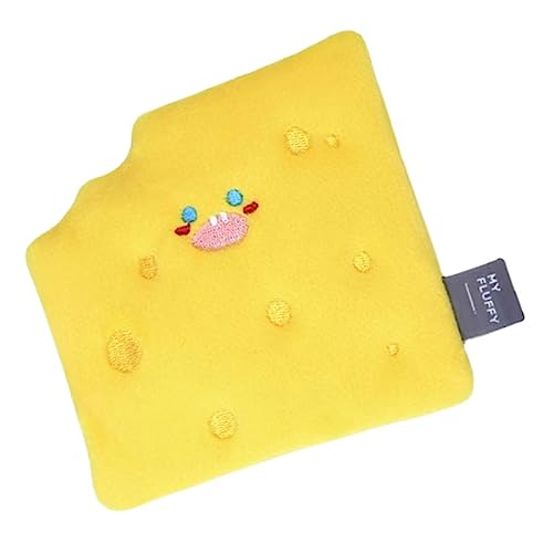 CORHAD Käseform Schnüffelkissen Plüschmaterial Hundetrainingsgerät Kissen Haustier Spielzeug 12x11cm von CORHAD