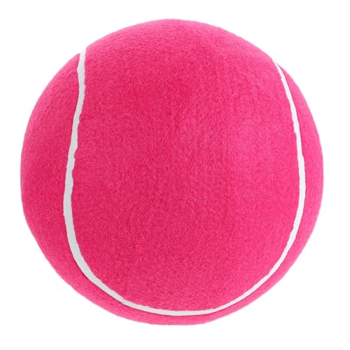 CORHAD aufblasbarer Tennisball für interaktives Aufblasbare Spielzeuge Hundeball groß Riesiger Hundetennisball Spielzeugbälle für Haustiere Gummi Rosy von CORHAD