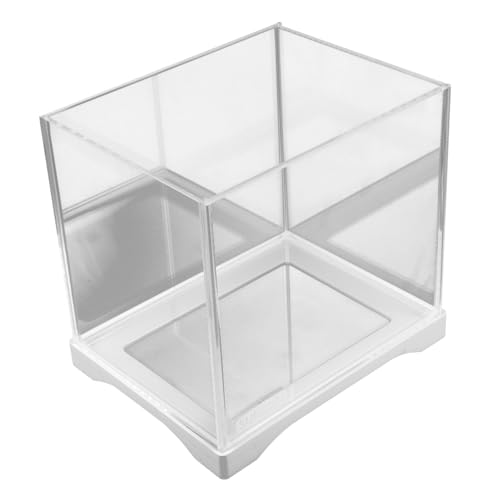 CORHAD kleines Fischbecken Würfel-Aquarium Stapelbarer Würfeltank Glasfischschale Desktop-Fischbecken Pflanzgefäß für hydroponische Pflanzen Fischschalen für Tafelaufsätze Transparent von CORHAD