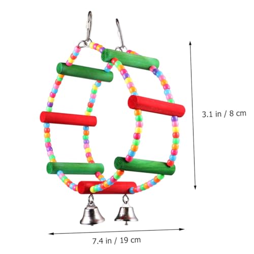 CORHAD Haustierpapagei Riesenrad Spielzeug Vogelspielzeug Buntes Haustier Papagei Kauspielzeug Vogelschaukel Spielzeug Vogelkauspielzeug Riesenrad Kauspielzeug Vogel Riesenrad Vögel von CORHAD