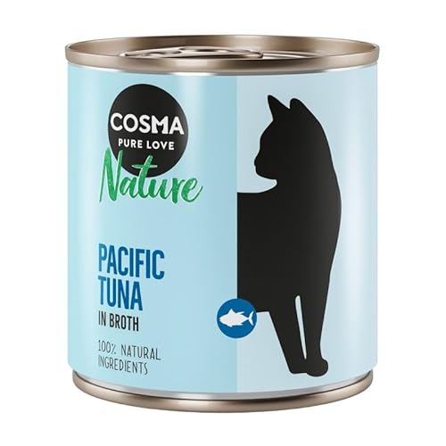 Cosma Nature 6 x 280 g | Katzenfutter nass | Pazifikthunfisch von COSMA