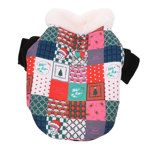 Baumwollmantel für Hunde Haustierbekleidung winterliches Haustier Hund Weihnachtsweste Weihnachtshunde hundemantel dog Raincoat schöne Hundekleidung Winter-Haustier-Dekor Polyester COSMEVIVI von COSMEVIVI