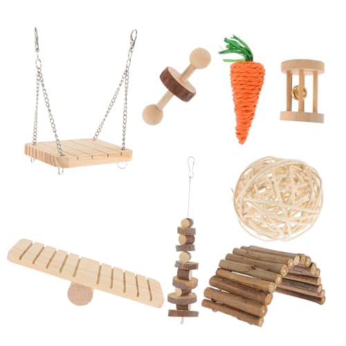 COSMEVIVI 1 Set Holz Schaukel Spielzeug Für Hamster Papagei Klettern Leiter Spielen Liefert Hamster Hause Spielzeug von COSMEVIVI