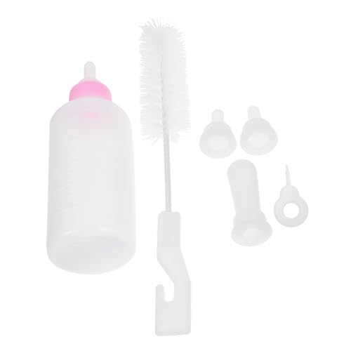 COSMEVIVI 1 Set Haustier-Stillflaschen-Set für Welpen Kätzchen Babys Haustier-Fütterungsflaschen-Set mit Saugnapf auslaufsichere Haustier-Stillflaschen zum Stillen von COSMEVIVI