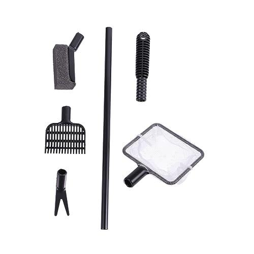 COSMEVIVI 1 Set Aquarium Reinigungswerkzeug 4 1 Aquariumbürste Für Effektive Reinigung Inklusive Fischtank Kescher Und Mulmsauger Für Sauberes Wasser Und Gesunde Fische von COSMEVIVI