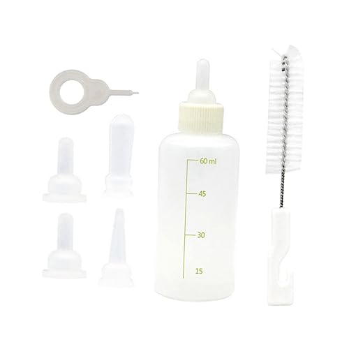 COSMEVIVI 1 Set Haustier Fütterungswerkzeug Haustier Milch Futterspender Kleine Tiere Milchflasche Kätzchen Stillflasche Katzen Futterflasche Silikon Haustier Krankenschwestern von COSMEVIVI