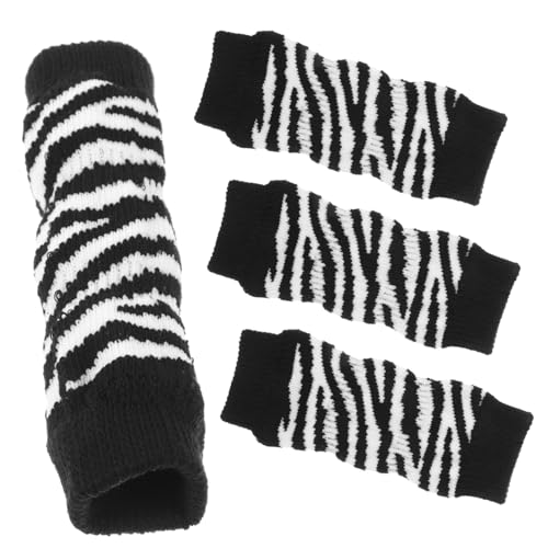 COSMEVIVI 1 Set Hundesocken Zebrasocken Für Haustiere Hundebeinstütze Haustierpfotenschutz Zebra Kleine Hundesocken Austauschbare Hundesocken Hundebeinmanschette Beinstulpen Für von COSMEVIVI