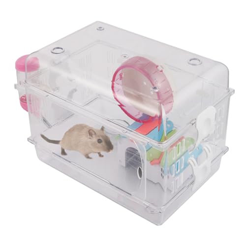 COSMEVIVI 1 Set Kleine Tiere Kleintierkäfig Acryl Hamster Tragbare Hamsterträger von COSMEVIVI