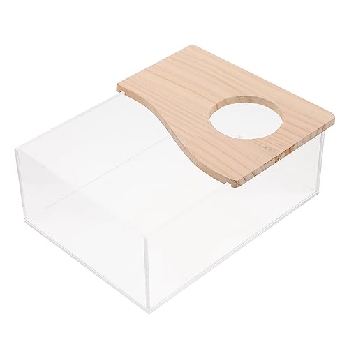 COSMEVIVI 1 Stück Karton Sandbad Für Hamster Haustier-toiletten-töpfchen-Trainer Hamstertoiletten Einstreu Für Meerschweinchen Hamsterbadesand Kleintier Haustier Sauna Toilette Wanne Acryl von COSMEVIVI