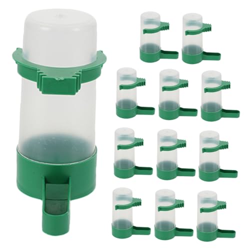 COSMEVIVI 12 Stücke Automatische Vogel Feeder Und Trinker Papagei Wasser Dispenser Und Vogel Käfig Zubehör Taube Haustier Wasser Trinken Spender von COSMEVIVI