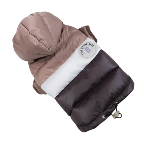 COSMEVIVI 1Pc Hund Warme Weste Für Haustiere Winter Hundekostüm Gefütterte Hundekleidung Für Welpen Warme Hundejacke Größe M Ideal Für Kaltes Wetter Und Outdoor Aktivitäten von COSMEVIVI