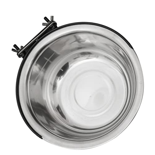 COSMEVIVI 1Stk Futternapf für Papageien Zwinger Wassernapf Automatischer Wassernapf für Hunde edelstahlschüsseln pet Bowl Puzzlematte Haustier Coop-Becher aus Edelstahl Coop-Tasse Silver von COSMEVIVI