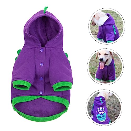 COSMEVIVI 1Stk Halloween-Haustierkleidung Haustier-Overall-Shirt Party-Haustier-Tuch Hund Winter hundekleidung hundebekleidung Halloween-Haustiertuch Hunde-Halloween-Kostüm Polyester Violett von COSMEVIVI