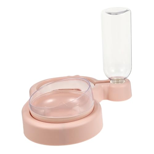 COSMEVIVI 1Stk Haustiernapf pet Feeder pet Water Bowl Katzen wasserbrunnen Futterautomat für Welpen Wasserspender für Haustiere praktischer Katzennapf wasserspender für Hunde Plastik Rosa von COSMEVIVI