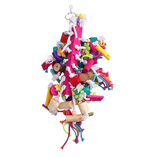 COSMEVIVI 1Stk Zähne knirschen Spielzeug Papagei Zahnen chew Toy sankastenspielsachen Toys for small Animals vogelzubehör für käfig Bird Toys holzspielsachen Vogelkäfigzubehör Plastik von COSMEVIVI