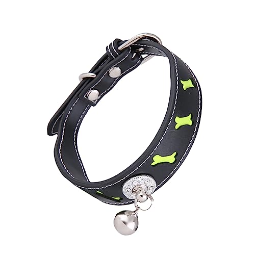 COSMEVIVI 1stk Aus Pu- Welpe Fliege Haustierkrawatten Kleines Hundehalsband Haustier Halstuch Für Haustier Welpen Glockenkragen Black von COSMEVIVI