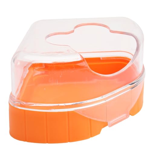 COSMEVIVI 1stk Hamster Badezimmer Toilette Rennmaussand Robustes Hamsterbad Hamsterversteck Badezimmer Für Hamster Hamsterkäfige Und Lebensräume Kleintier-wohnhütte Wanne Plastik Orange von COSMEVIVI