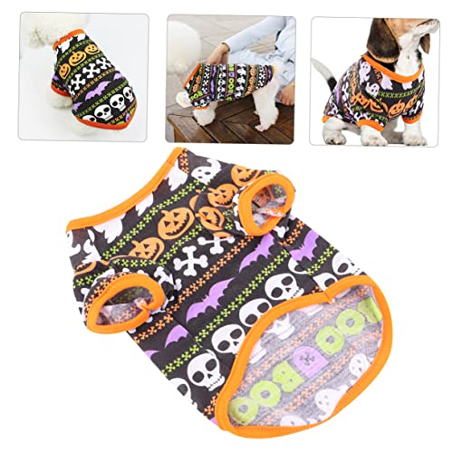 COSMEVIVI 1stk Haustier-Halloween Welpen-Halloween-Outfits Weihnachtskleidung Für Kleine Hunde Hund Kürbis Kleines Hundeshirt Halloween-welpenkostüm Halloween-Haustier-Outfit Polyester von COSMEVIVI