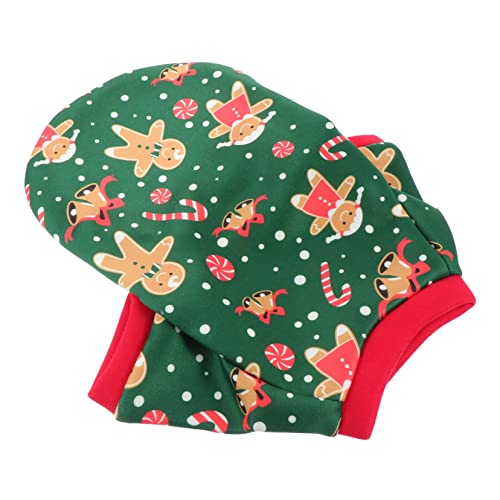 COSMEVIVI 1stk Weihnachtskleidung Für Hunde Hunde-weihnachtsmann-kostüm Weihnachtshundeanzug Feiertagsgeschenke Für Haustiere Hasenanzug Weihnachtshundeweste Welpen-kit Polyester-vlies Green von COSMEVIVI