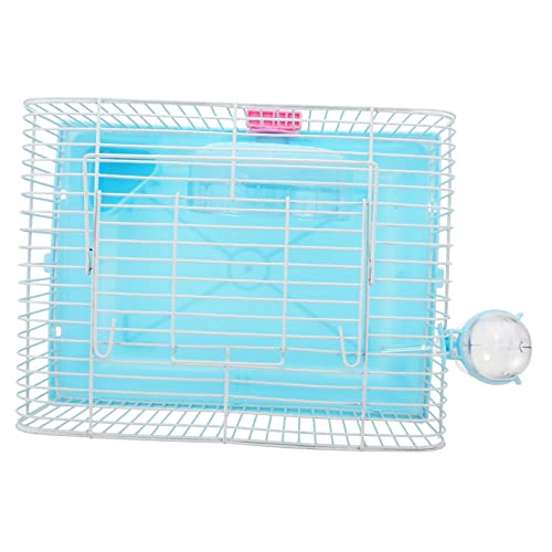 COSMEVIVI 2 Sätze Hamsterkäfig Lebensraum für kleine Hamster Handheld-Haustier Hamsterversteck Hamsterfall Hamster käfig Hamster cage Haustierkäfig im Freien Hamster Hütte Plastik Blue von COSMEVIVI